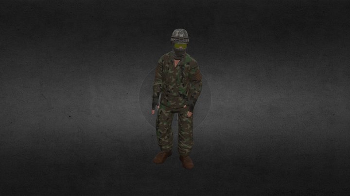 High Kick 3D Model