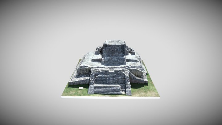 Templo de los Nichos Pintados 3D Model