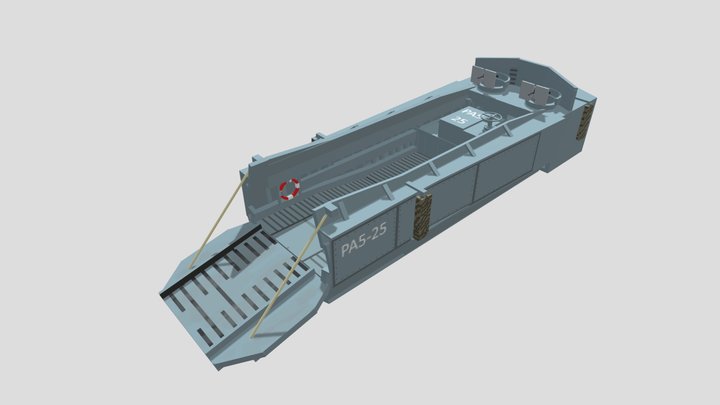 U.S. Navy Higgins Boat / LCVP 3D Model