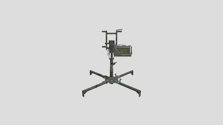 M63 ground mount paired with an M2HB Browning – Modello 3D gratuito STL