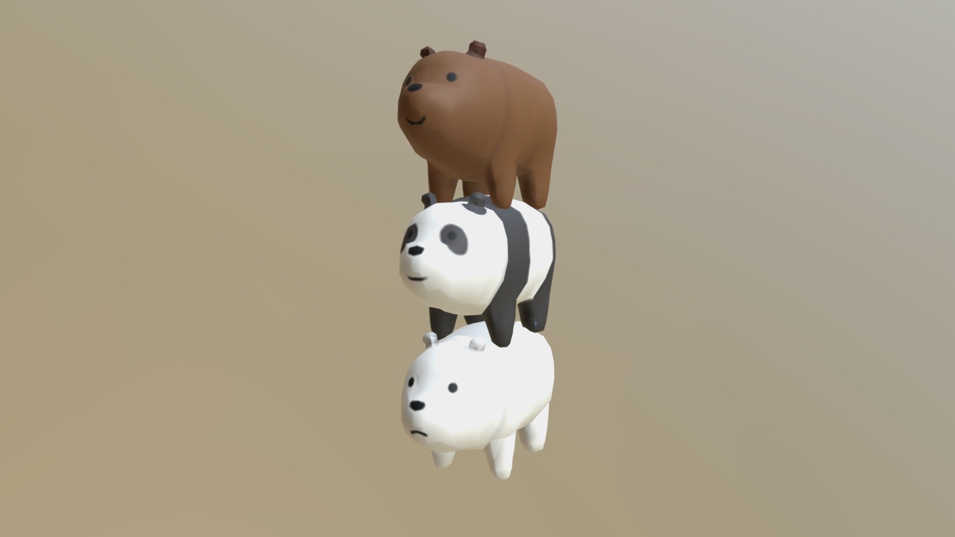 Panda From We Are Bare Bears 3D Model By Clickdamn | lupon.gov.ph