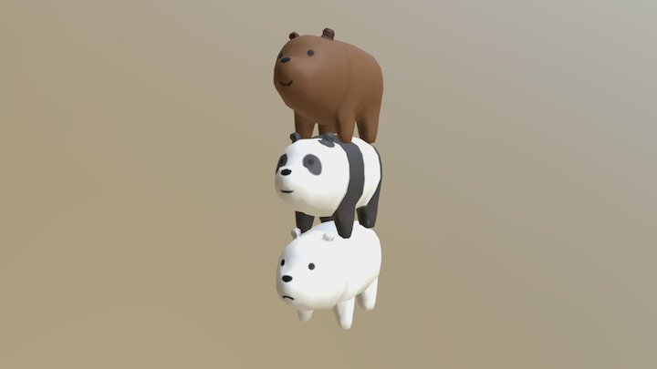 We Bare Bears 3D Model