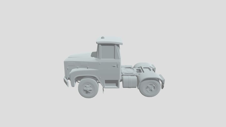 French Willème truck 3D Model