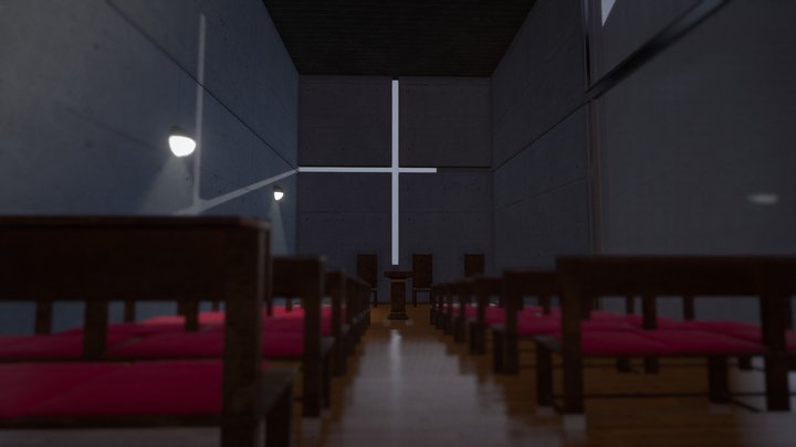 Church of Light by Tadao Ando 3D Model