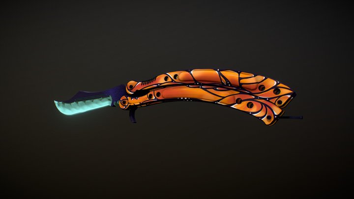 Butterfly knife | Butterfly effect 3D Model