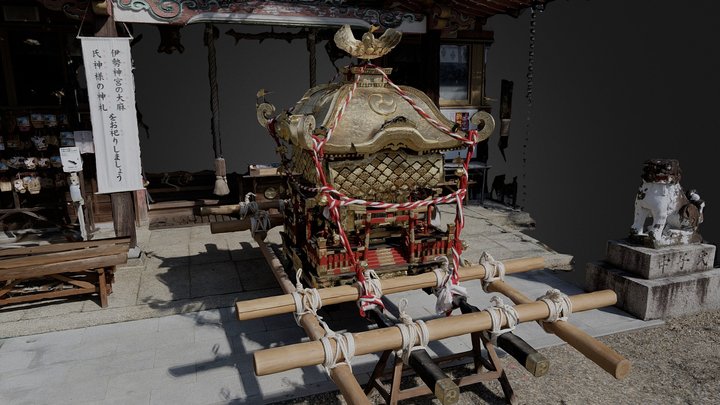 Mikoshi:Portable shrine 3D Model
