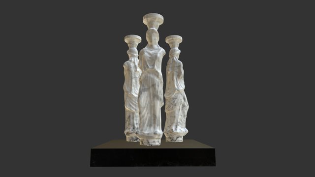 Three Caryatids 3D Model