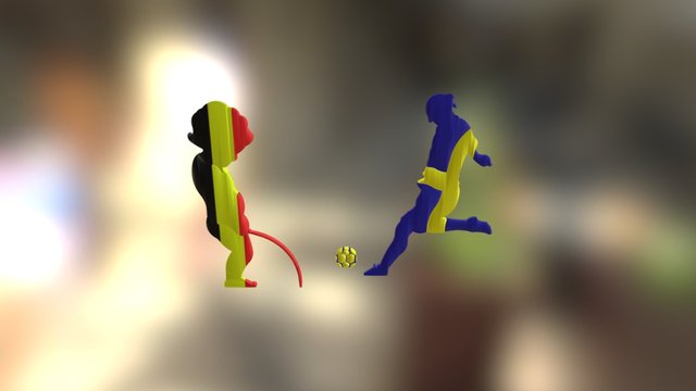 Belgique Vs Zlatan 3D Model