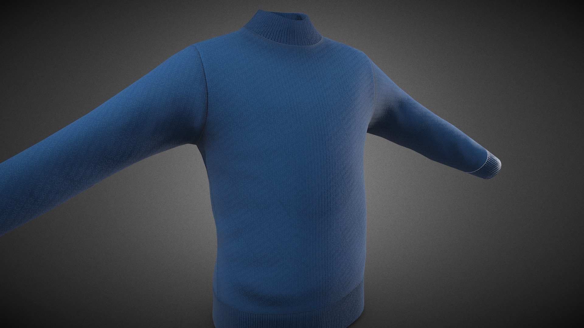 Blue Sweater Style 2 - Buy Royalty Free 3D model by CG StudioX (@CG ...
