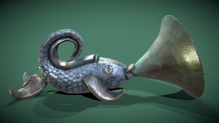 Fantasy Trumpetfish 3D Model