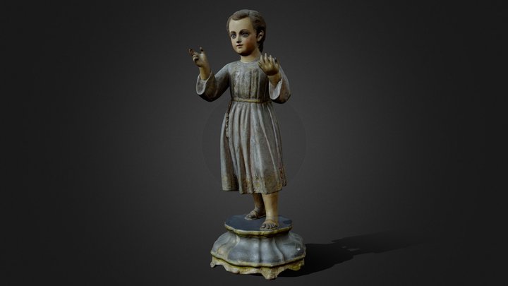 Escultura de Niño Jesús (s. XVIII) 3D Model