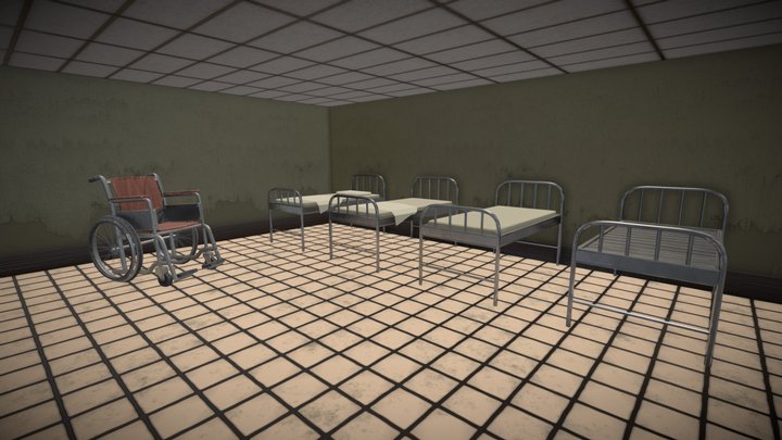 Mental Hospital 3D Model