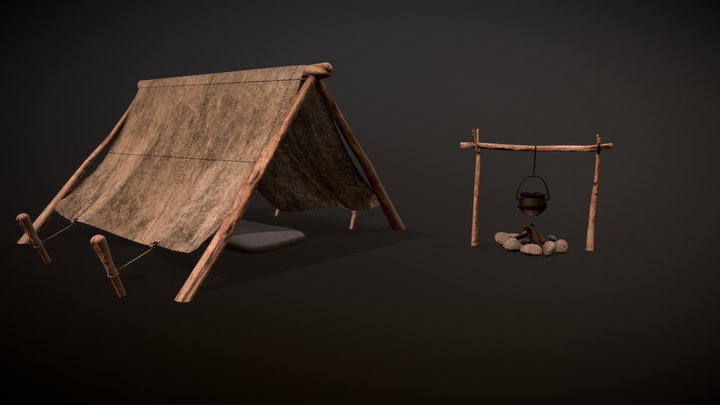 Camping Set 3D Model