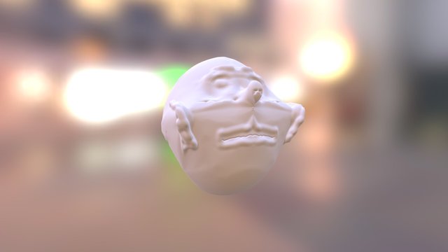 Faccia realizzata da Clorinda 3D Model
