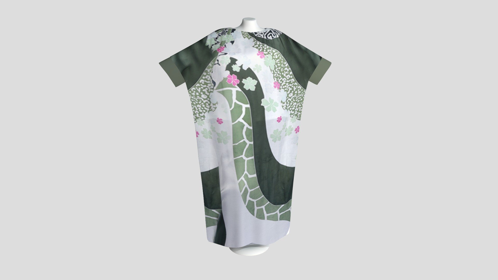 Batik Jubah Abaya Silk (EMP (N9) 3G)