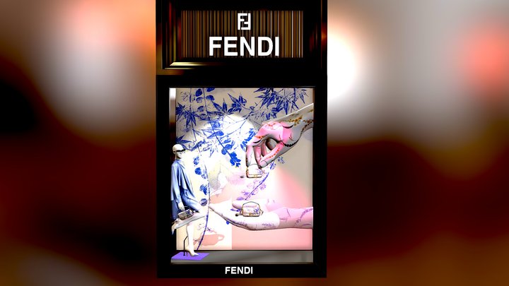 FENDI Manos Escaparate – Modello 3D gratuito STL