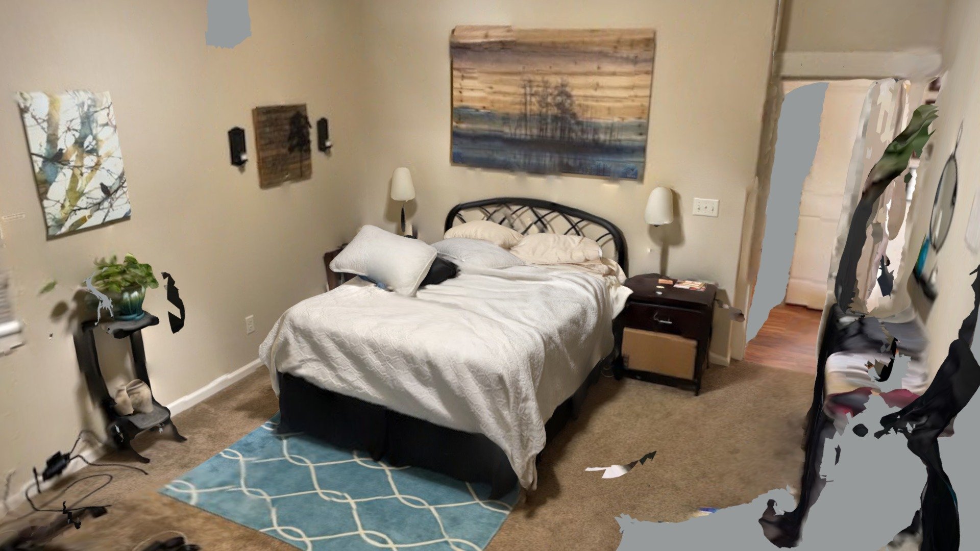 Bed Unmade1 - Lidar Scan