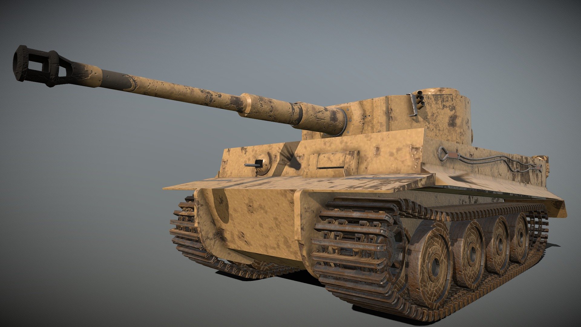 The Tiger H1 Heavy Tank 3D model by AndrewDW [46d66dc] Sketchfab