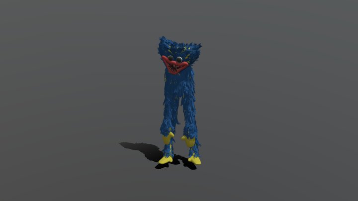 Huggy Wuggy Model 3D Free Download 3D Model