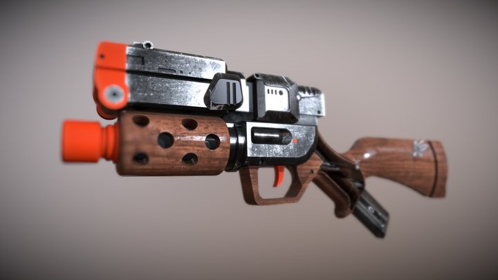 Outlaw nerf blaster, concept by Hotkoin 3D Model