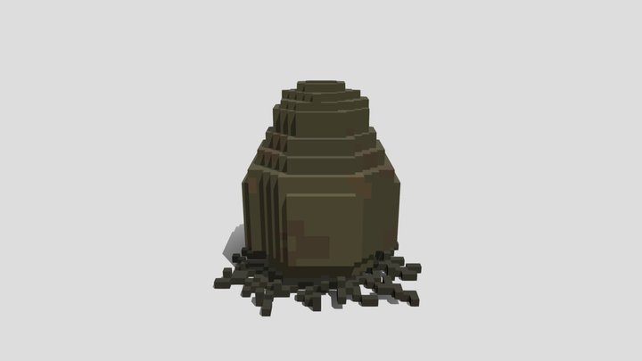 Monster Egg: Alien Voxel 3D Model