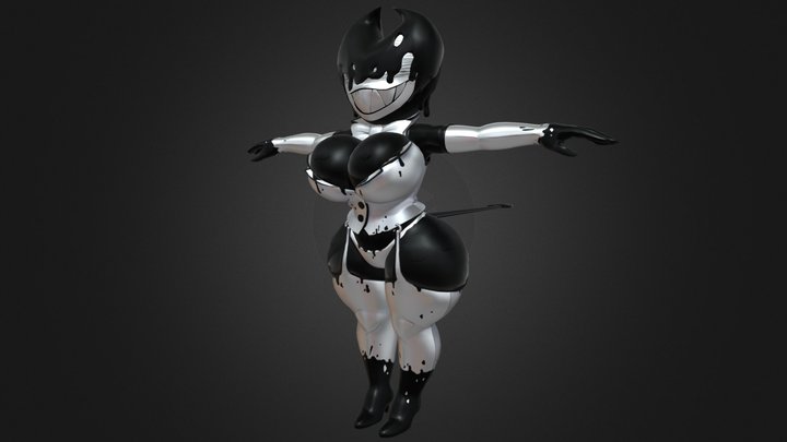 Ink Darling retexturisado ropa separada 3D Model