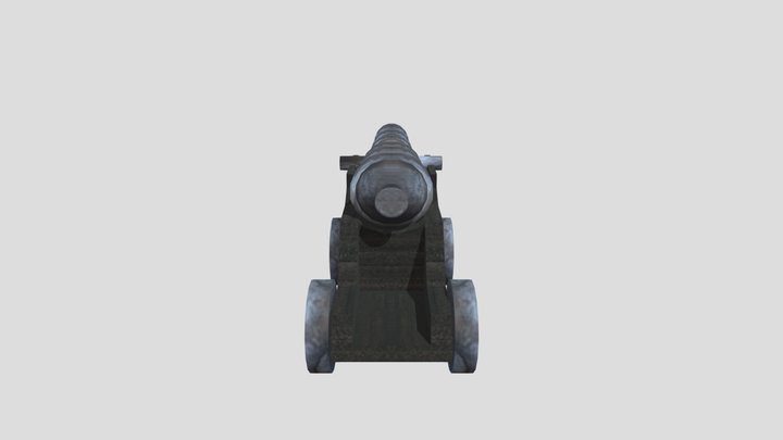Poorly Made Cannon 3D Model