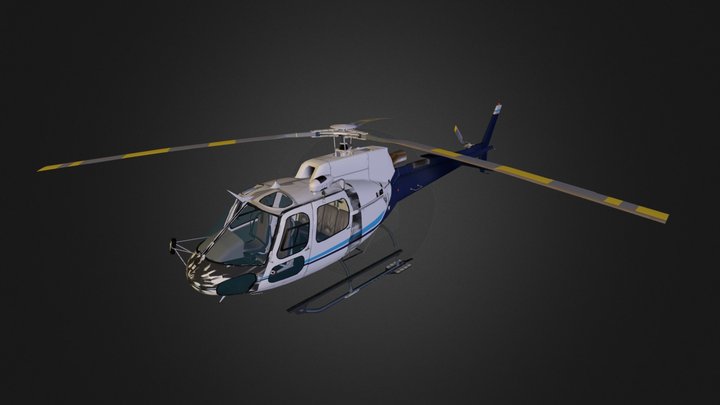 Traffic helicopter 3D Model