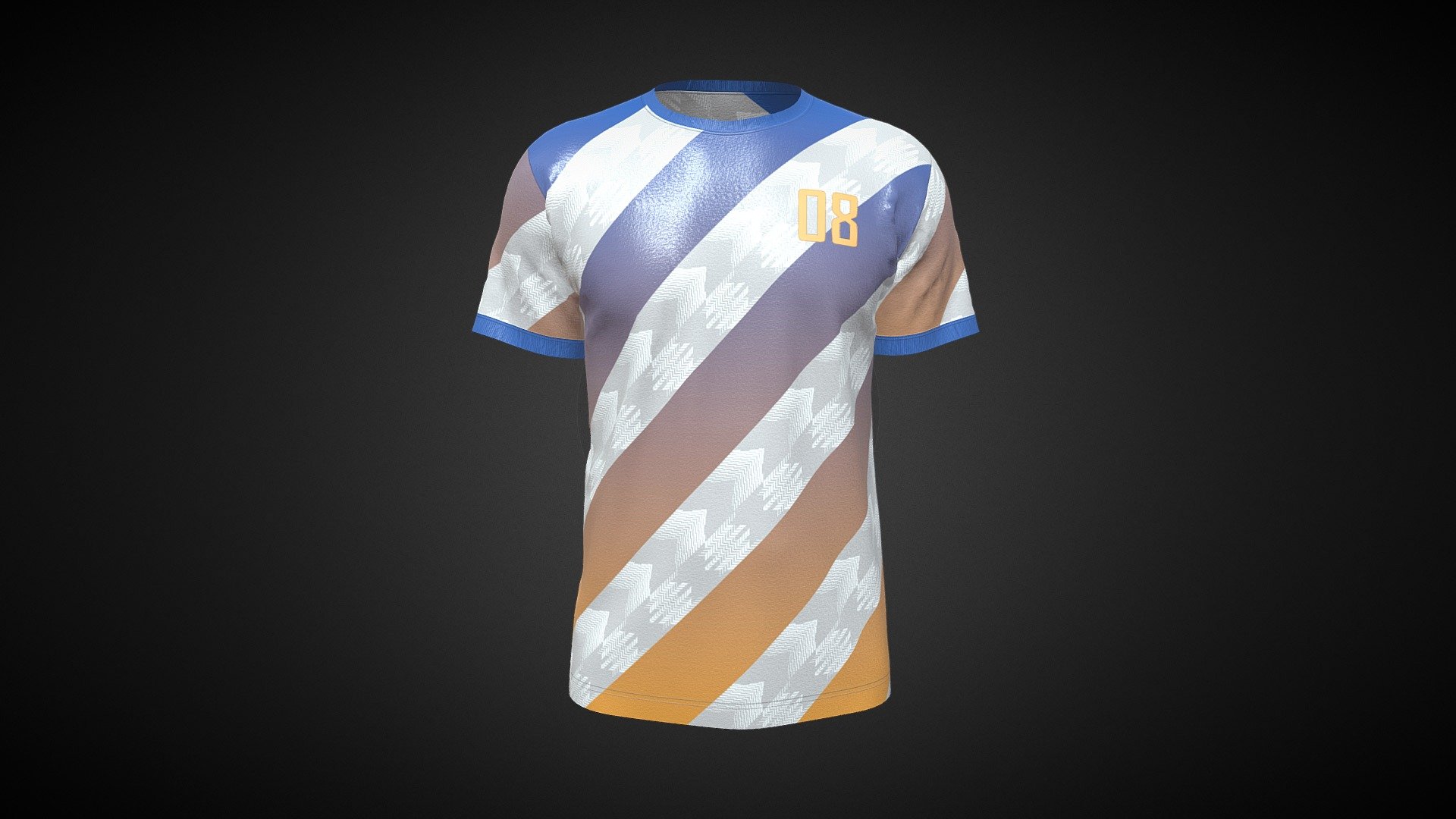 Soccer Sports Jersey-08 - Buy Royalty Free 3D model by Clothing Cart ...