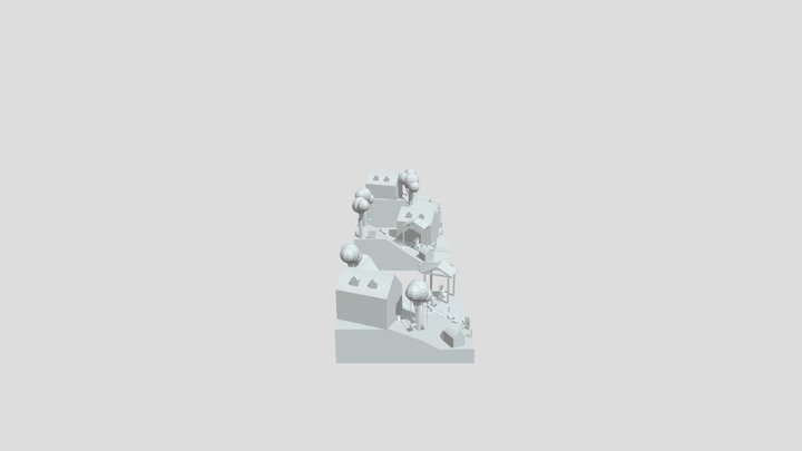 Grandma's House- Blockout 3D Model