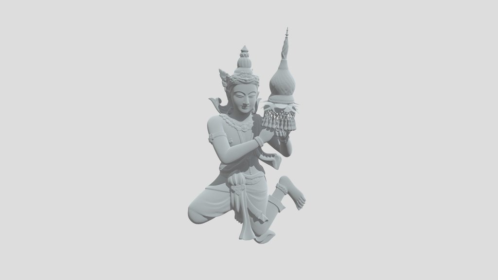 Thai Temple Deity 2 giving gift