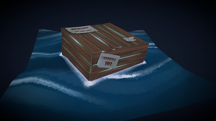 Wooden Box 3D Model