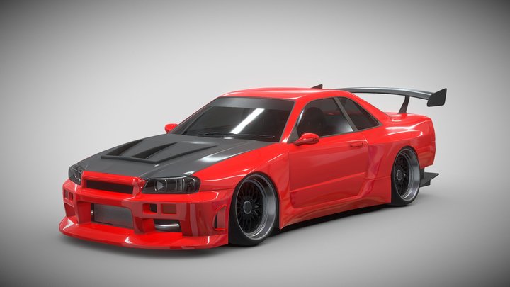 Nissan GT-R R34 3D Model