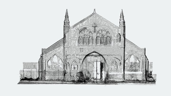 Church - Laser Scan Point Cloud 3D Model