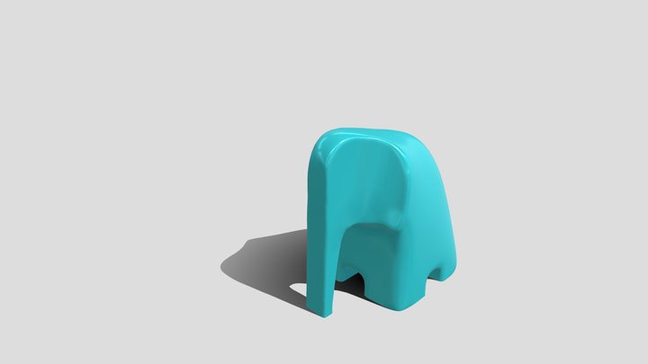 Elephant Statue - Sculpture 3D Model