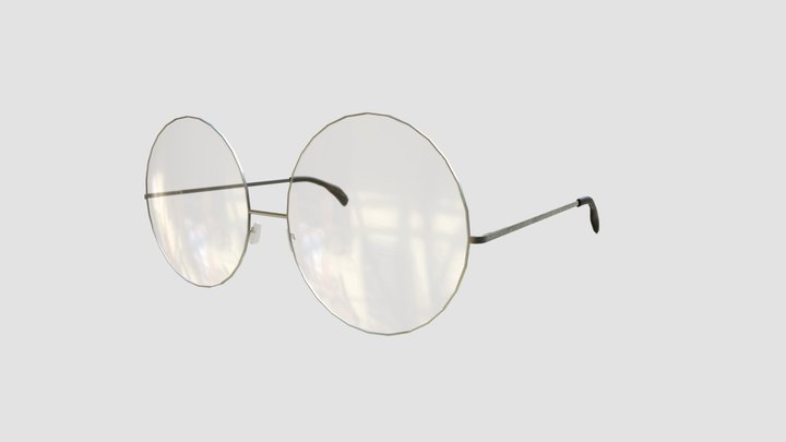 Korean Glasses 3D Model