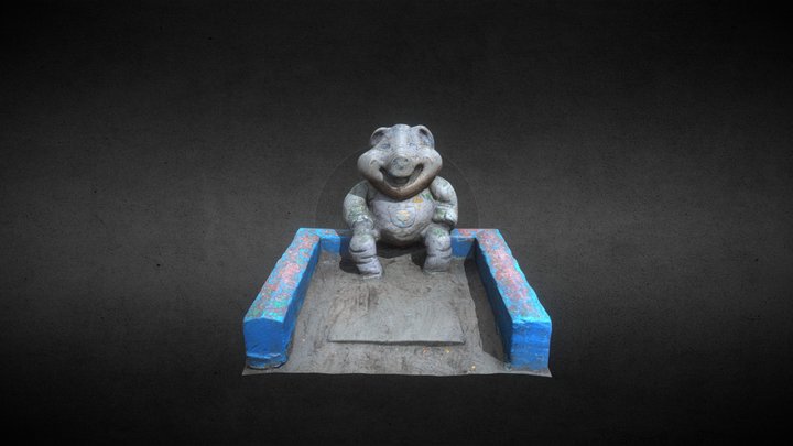 Pig Sculpture 3D Model