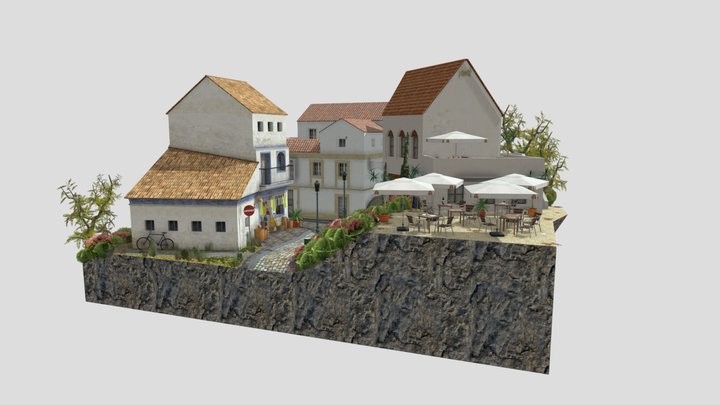 City Scene Tarifa 3D Model