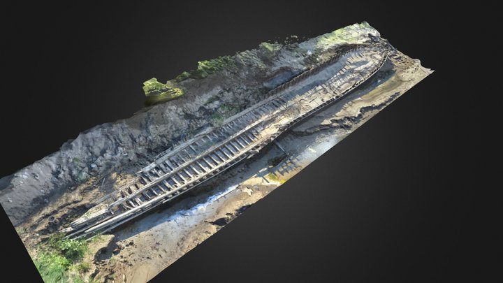 Brookhill Steam Ferry Wreck (16EBR99) 3D Model