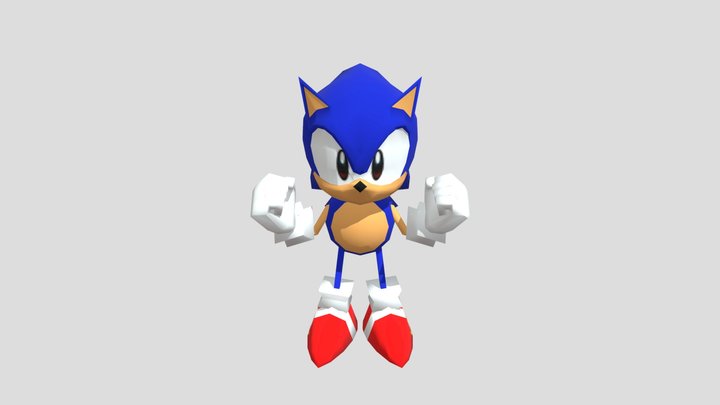 Sonic The Hedgehog CD - Sonic 3D Model