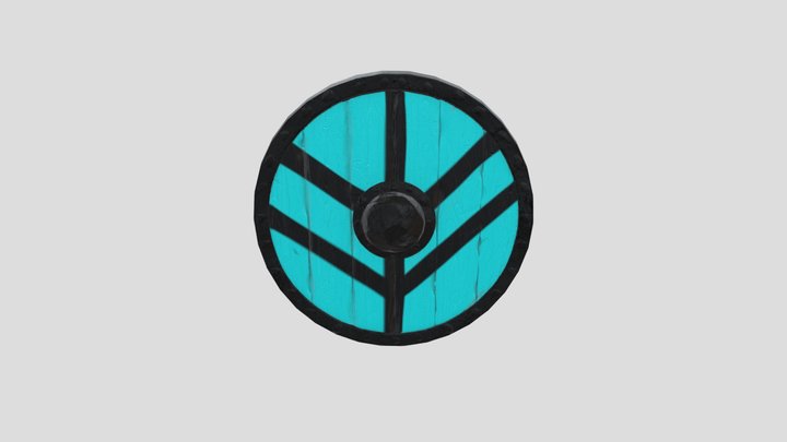 Viking Shield v.2 (Low-Poly) 3D Model