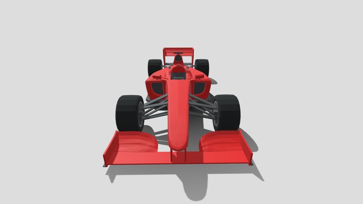 Generic Formula Car (better version) 3D Model