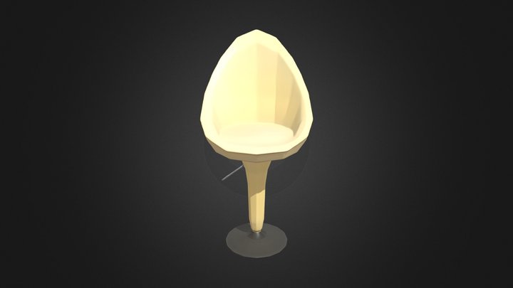 Cadeira Luna – Base Ajustável 3D Model