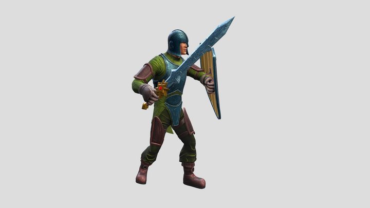 Сharacter knight 3D Model