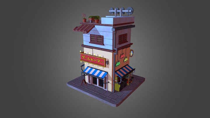 PBR Arcade Environment 3D Model