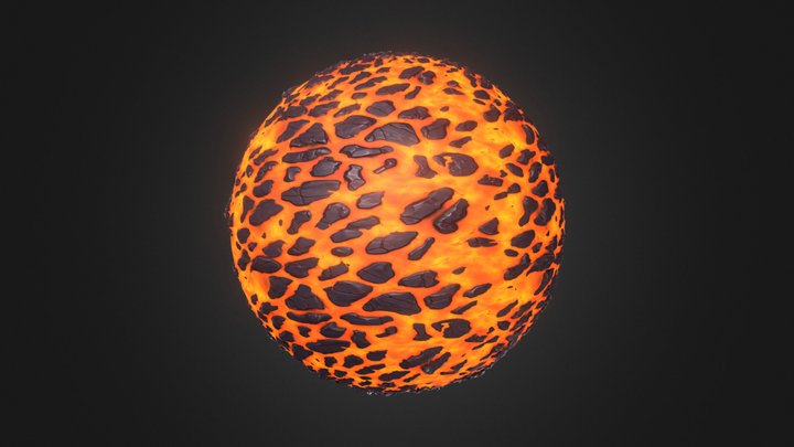 Stylised Lava 3D Model