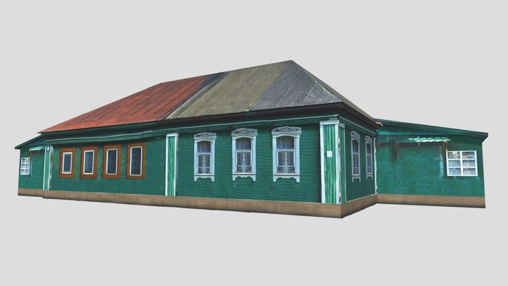 Russian village house 3D Model