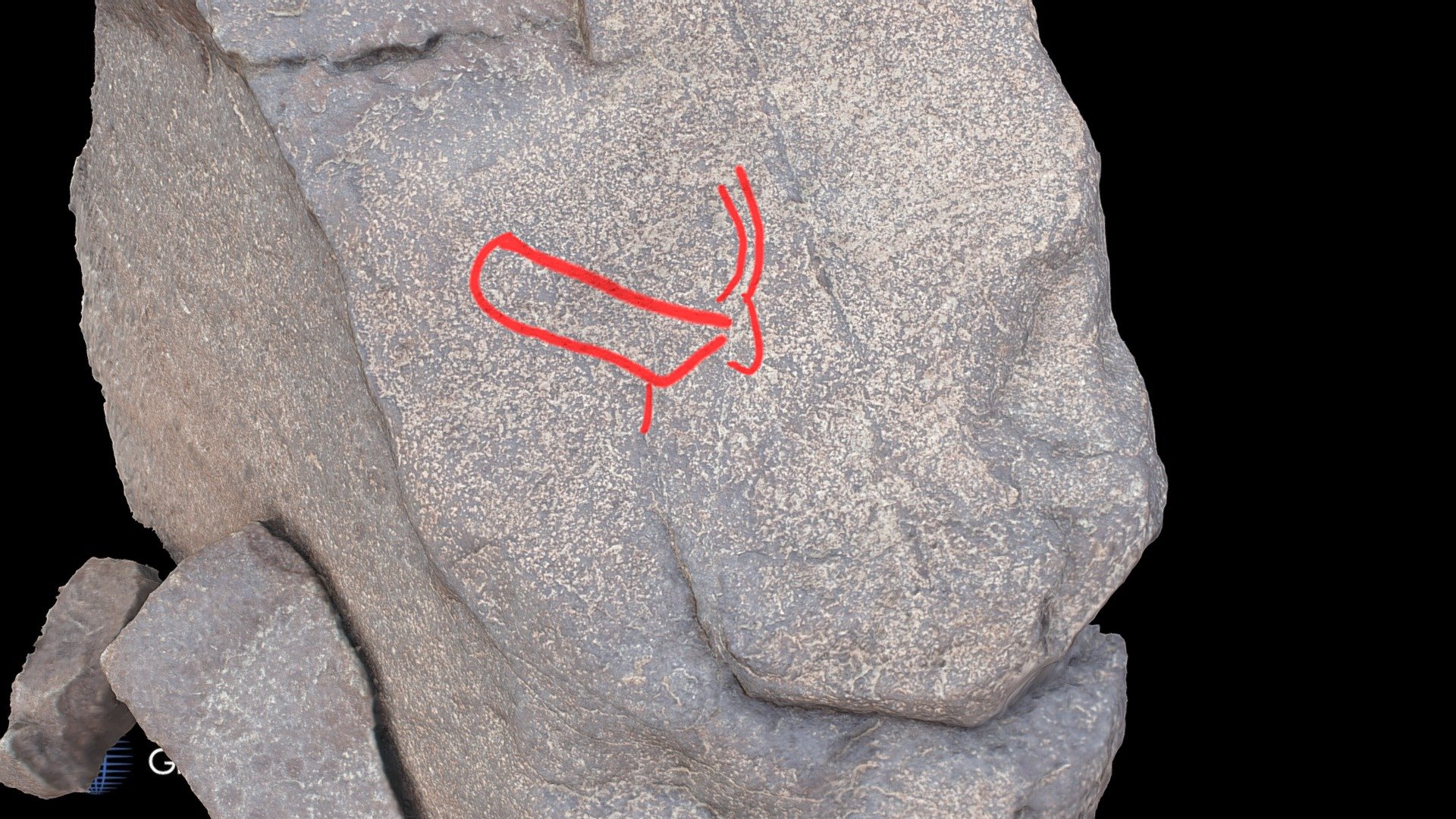Petroglyph J26 Khatm Al Melaha, Kalba, Sharjah