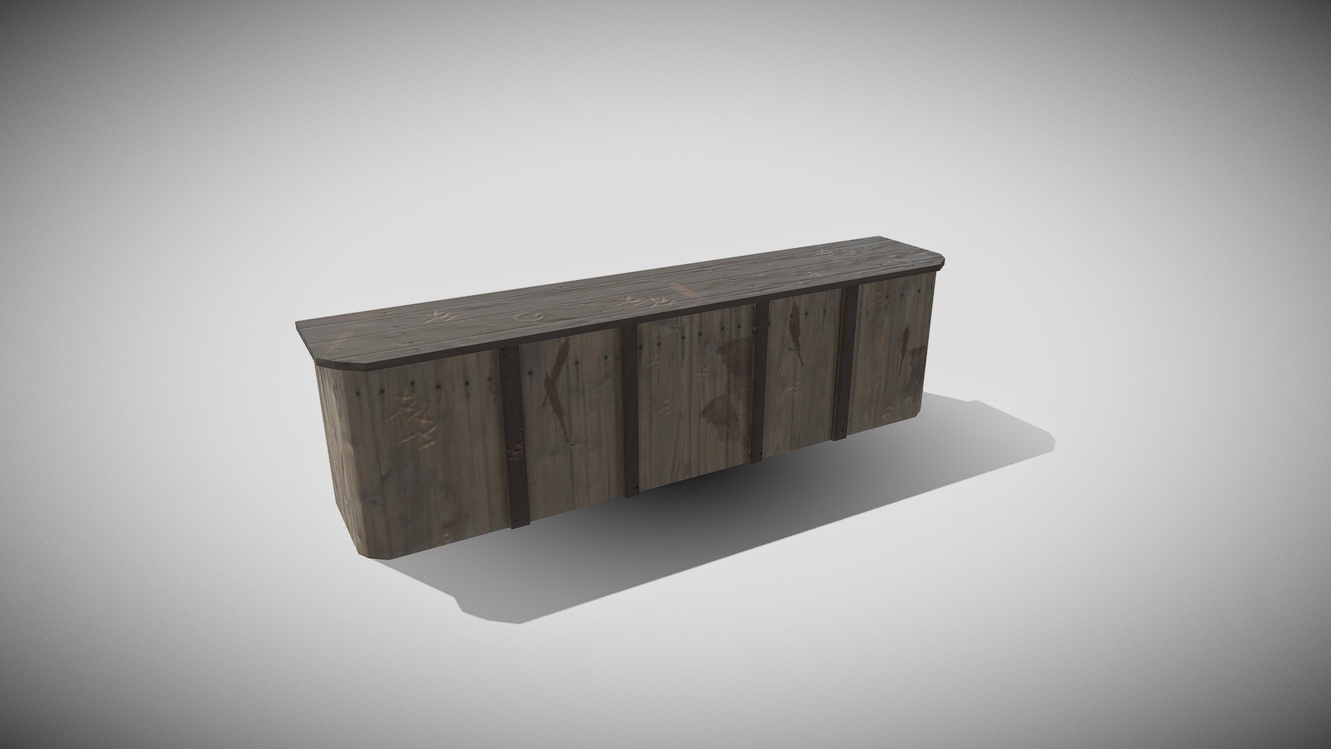 Worn Medieval Bar — Sketchfab embed 3D viewer
