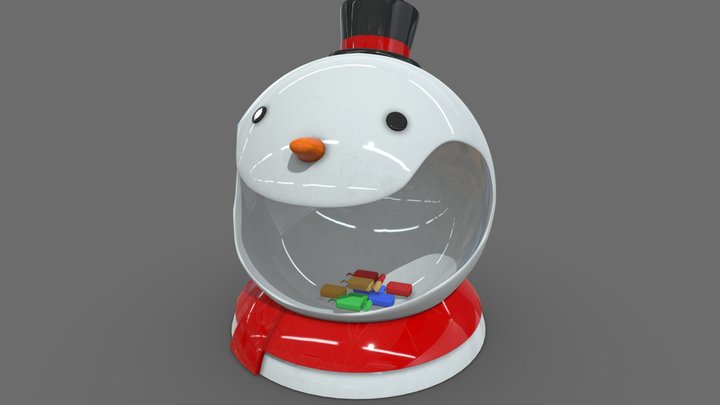 Candy Dish Snowman – Modelo 3D gratuito STL